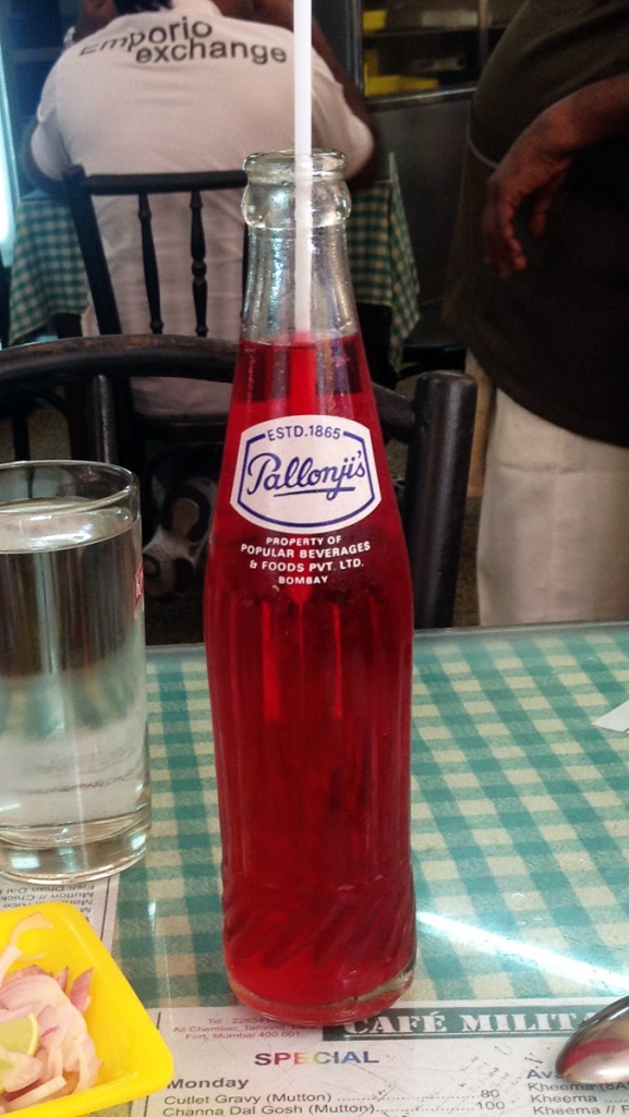 It's always fun to order a sweet raspberry soda whenever you're at a Parsi restaurant